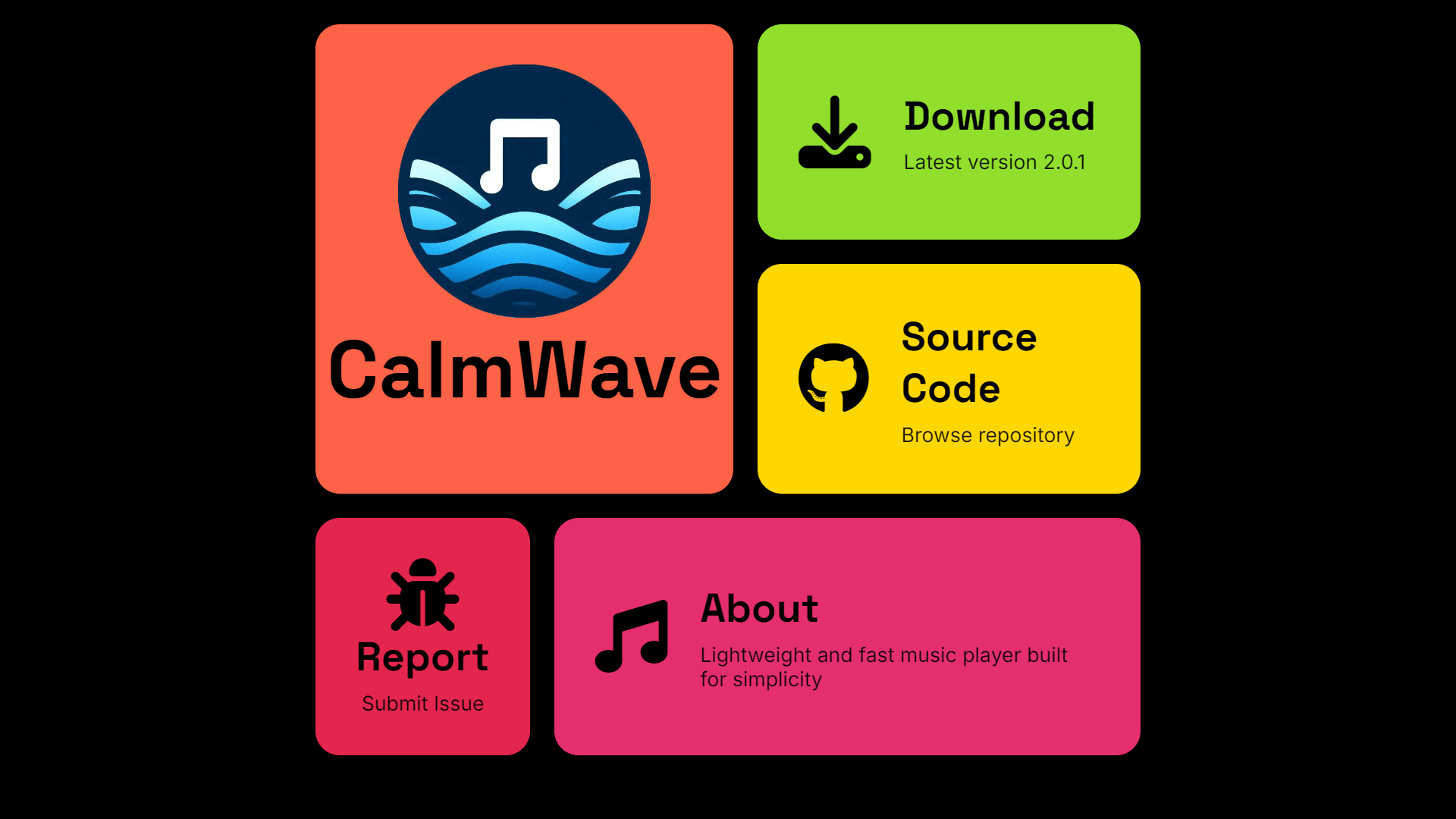 CalmWave Music Player