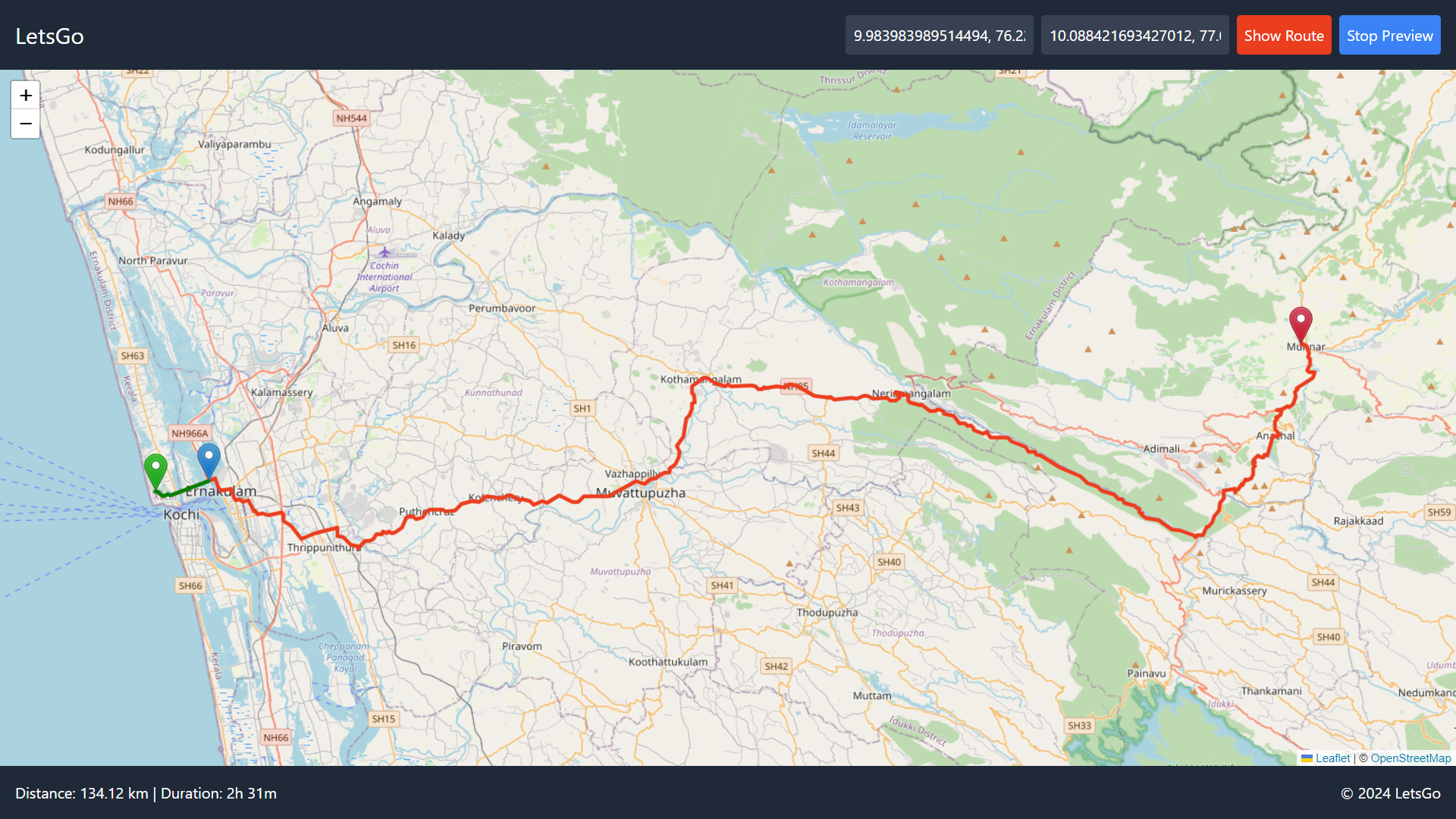 LetsGo Map Viewer
