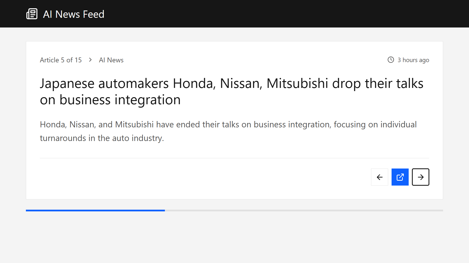 AI News Feed